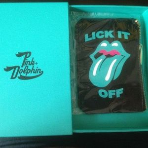 PINK DOLPHIN LICK IT OFF COIN POUCH